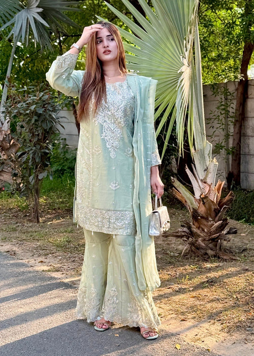 Walima Bloom Gharara by Riwaj Fashions