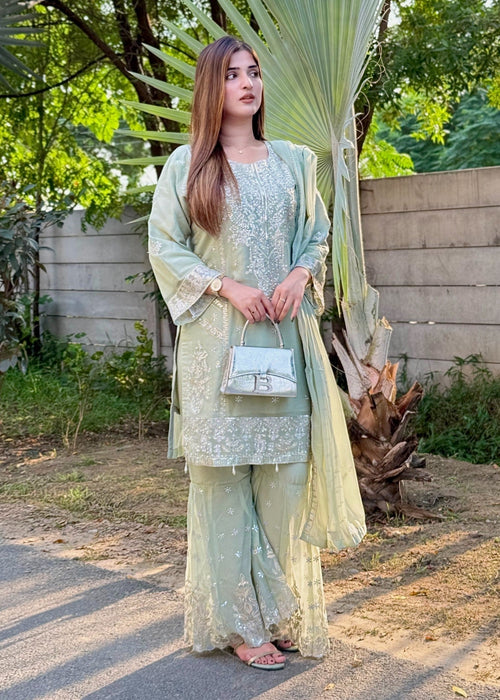 Walima Bloom Gharara by Riwaj Fashions