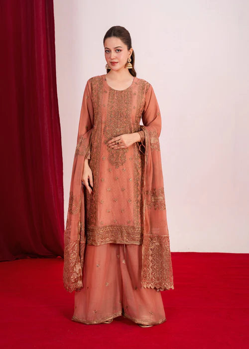 Koh Noor Peach by Riwaj Fashions