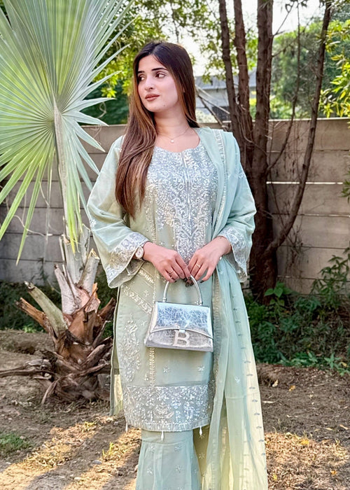 Walima Bloom Gharara by Riwaj Fashions