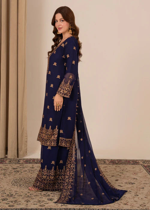Mehr Sultan Navy Blue by Riwaj Fashions