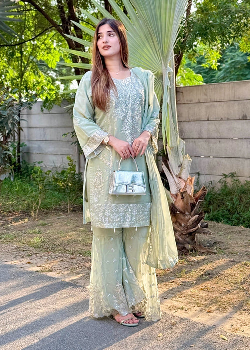 Walima Bloom Gharara by Riwaj Fashions