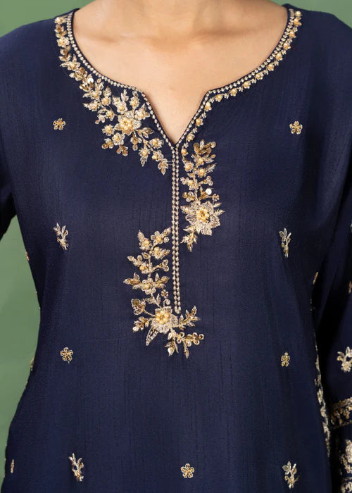 Sabaat Elegance Navy Blue by Riwaj Fashions