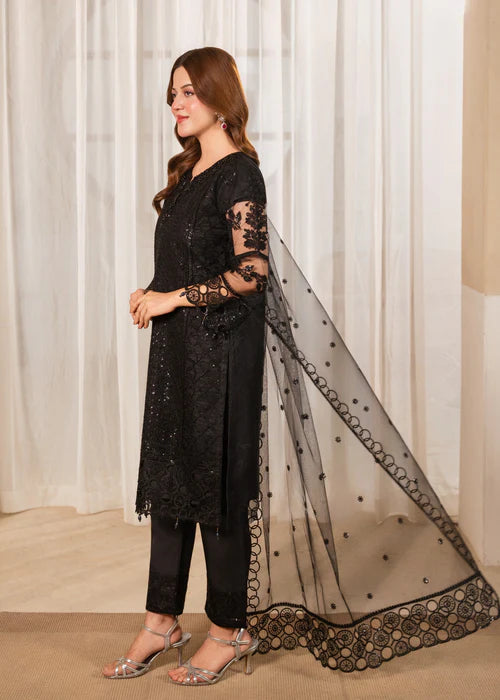 Aabroo Net Black by Riwaj Fashions