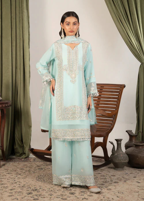 Zainab Pearl Sky Blue by Riwaj Fashions