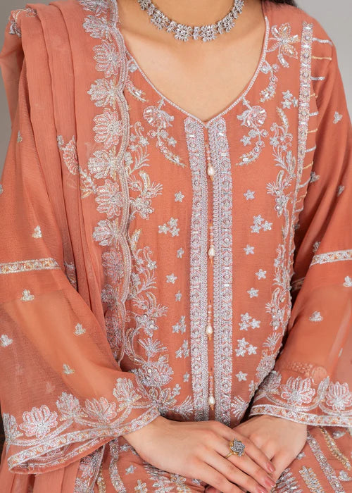 Layla Peach by Riwaj Fashions