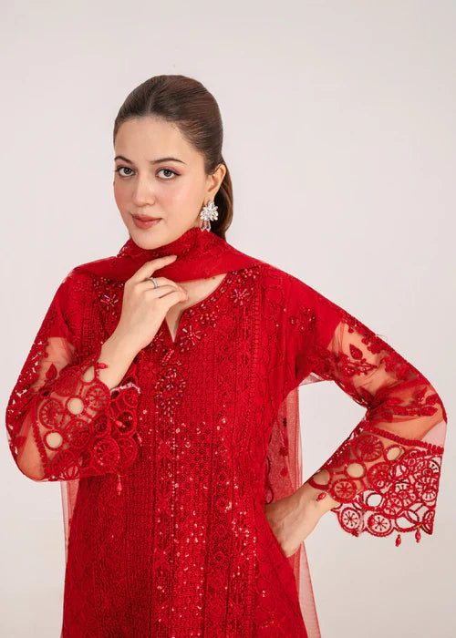 Aabroo Net Red by Riwaj Fashions